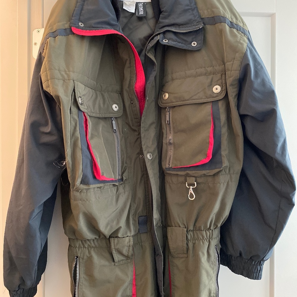 One piece ski suit